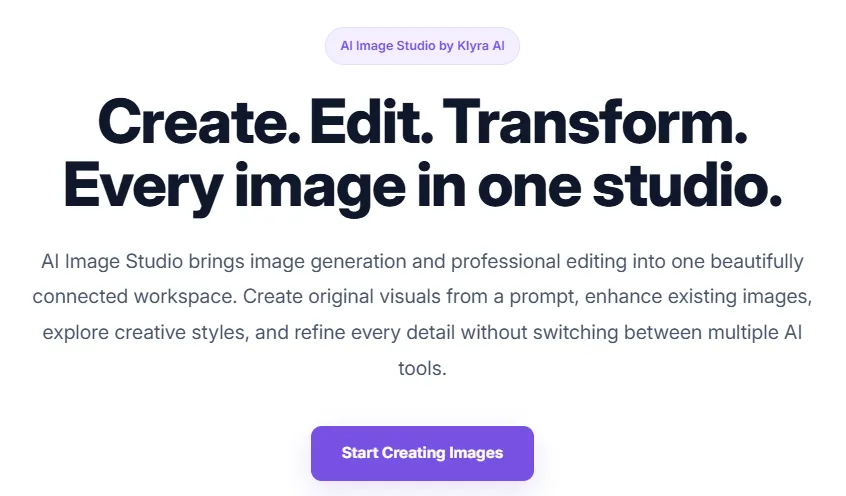 Klyra AI - AI Image Studio