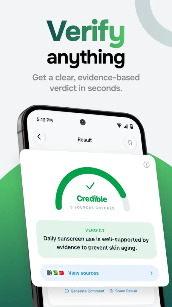 Lucid Evidence Based Fact Checking
