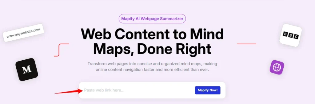 Mapify Webpage to Mind Map Converter