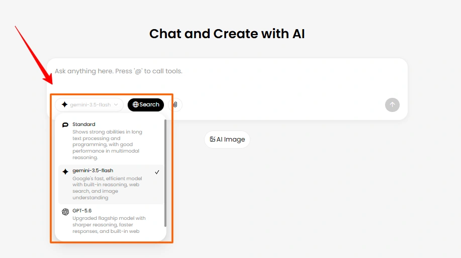 PopAi Multi model AI Přístup k chatu