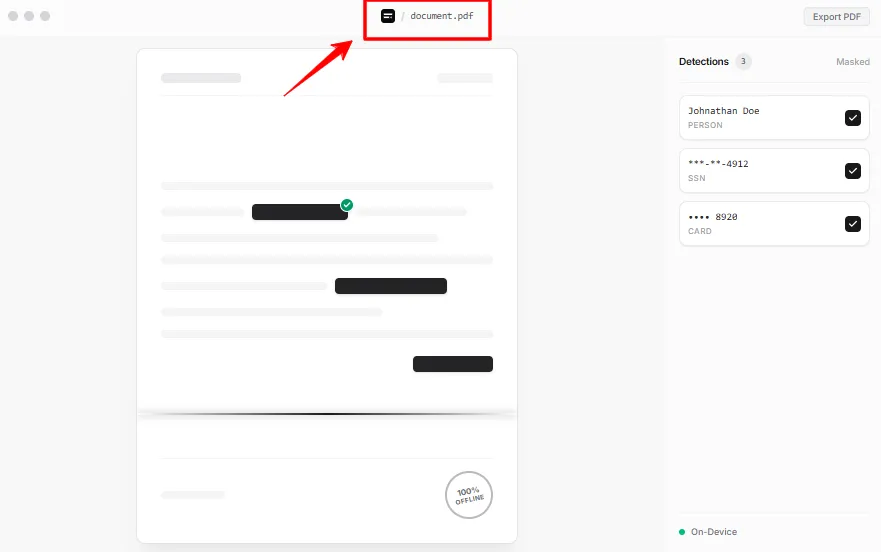 RedactSense Multi Format File Support