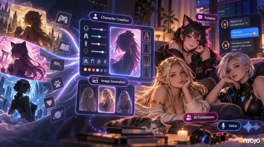 Rule 34 AI apps with custom fantasy companions