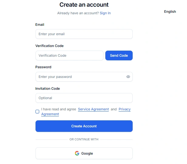 Sign Up On DuoPlus AI