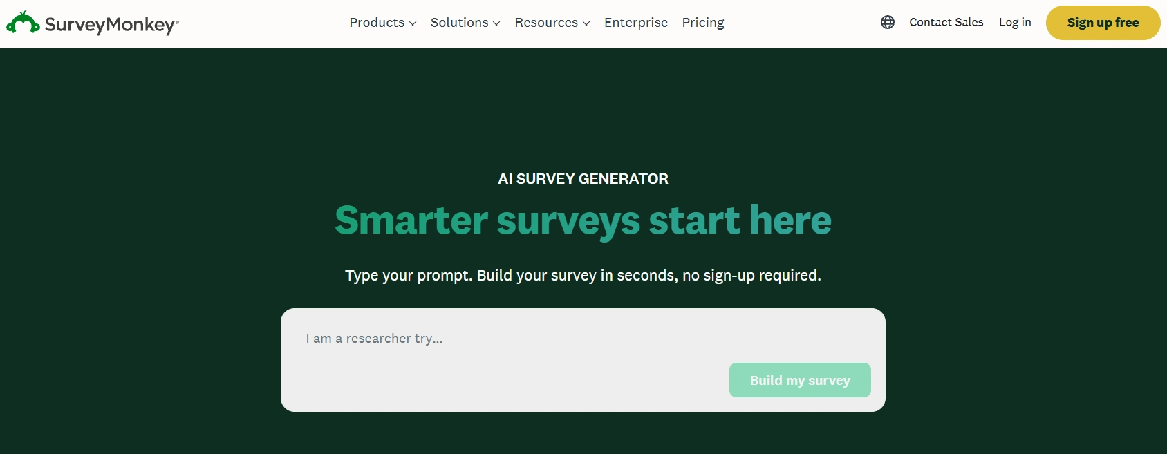 SurveyMonkey AI Survey Builder