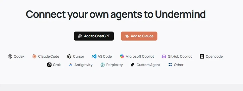 Undermind Agent Integrations
