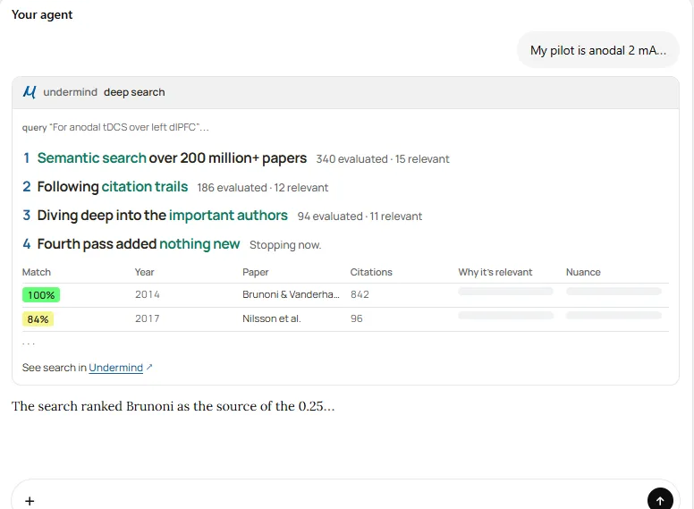 Undermind Agentic Deep Search