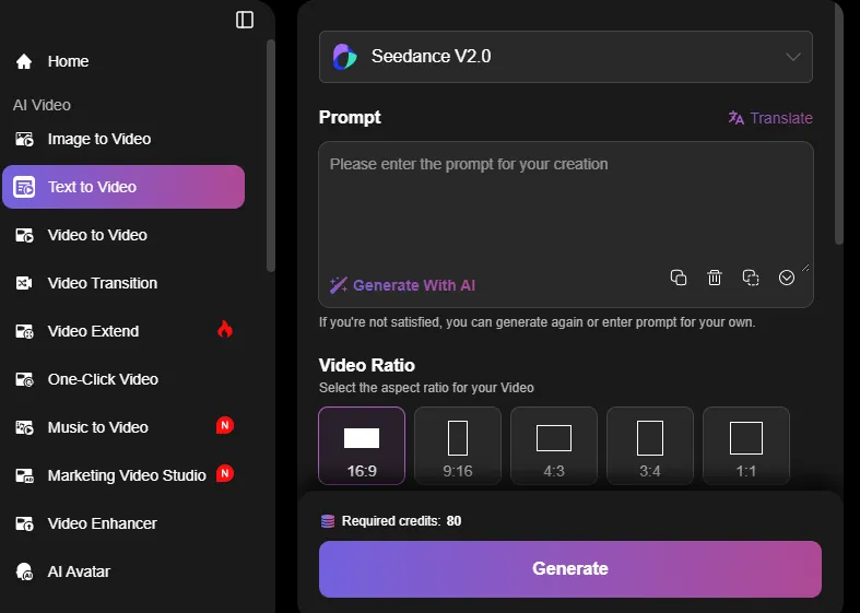 Viddo AI Text to video Generation