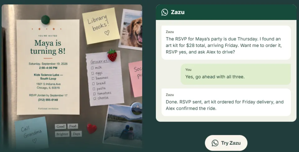 Zazu Conversational Task Management